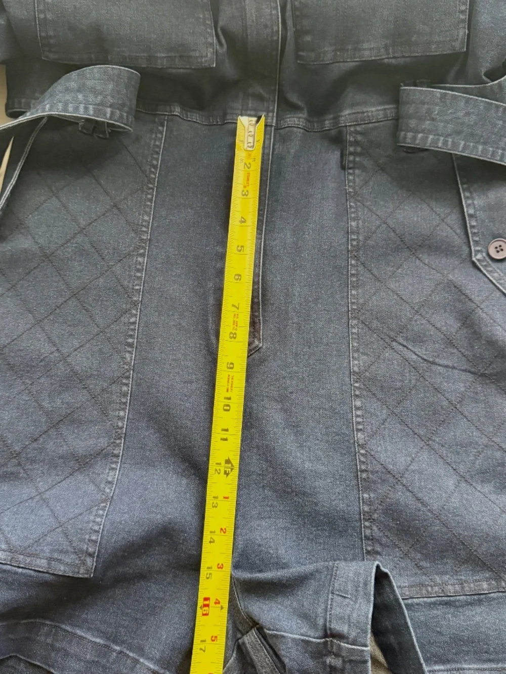 Buxom Curvy Denim Utility Romper With Belt Size 3X - Picture 15 of 15